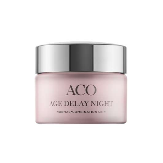 Aco face age delay night cream normal skin parfymerad anti-age nattkräm 50 ml