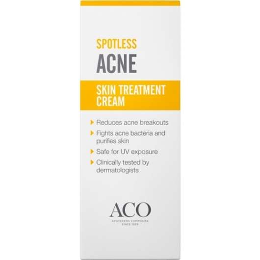 ACO Spotless Acne Treatment Cream Parfymfri Behandlar Akne 30 g