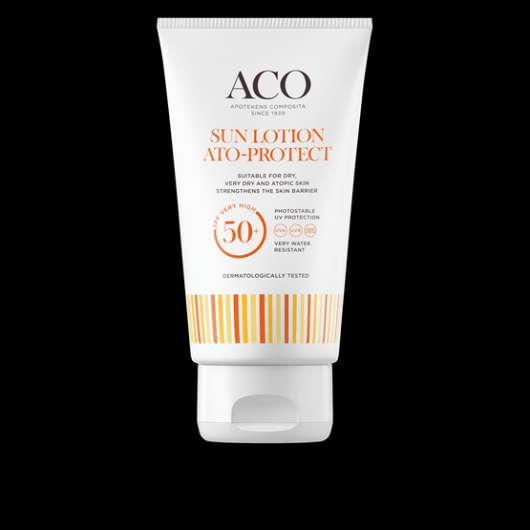 Aco sun atoprotect lotion spf50+ parfymfri solskydd torr och atopisk hud 150 ml