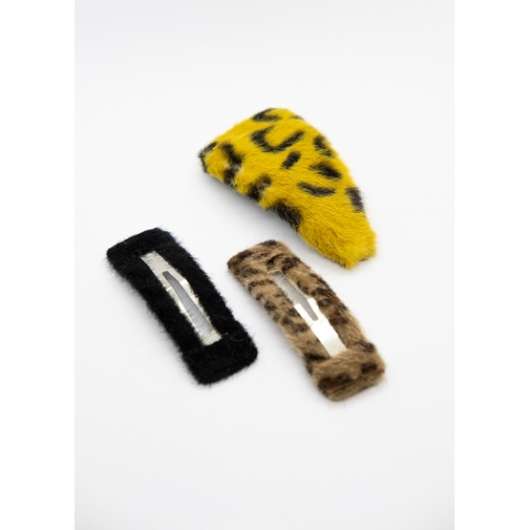 Add a Little Something 3-pack fur clip leo Mustard
