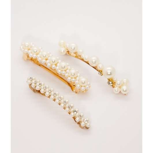 Add a Little Something pin/clip/barette Pearls White 3-pack