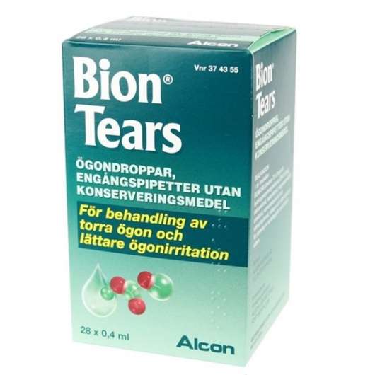 Alcon Bion Tears, ögondroppar, lösning 28 x 0,4 ml