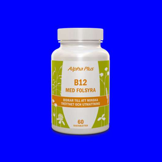 Alpha Plus B12 med Folsyra 60 tabletter