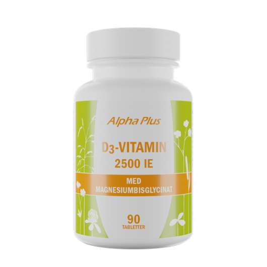Alpha Plus D3-vitamin 2500 IE 90 tabletter