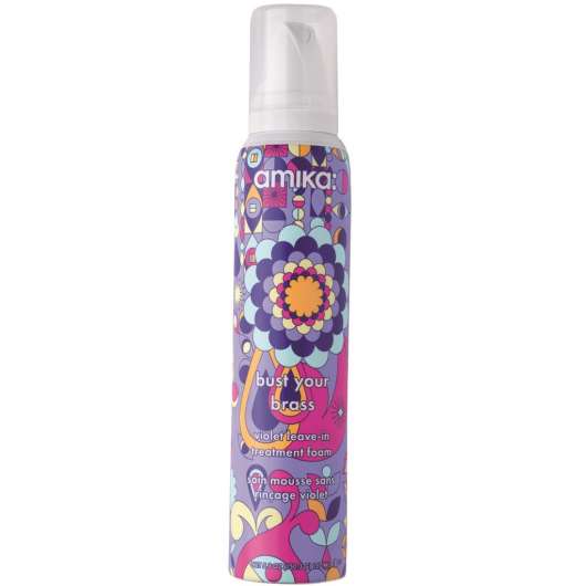 Amika Bust Your Brass Cool Violet Leave-In Treatment Foam 157 ml