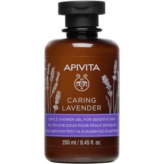 APIVITA Caring Lavender  Gentle Shower Gel for Sensitive Skin with Lav
