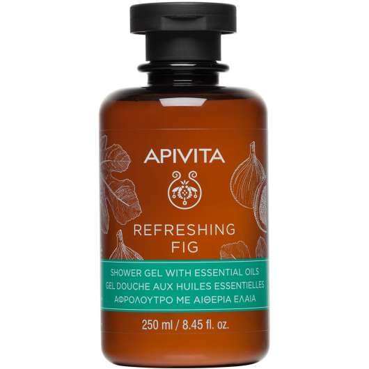 APIVITA Refreshing Fig  Shower Gel with Essential Oils with Fig  250 m