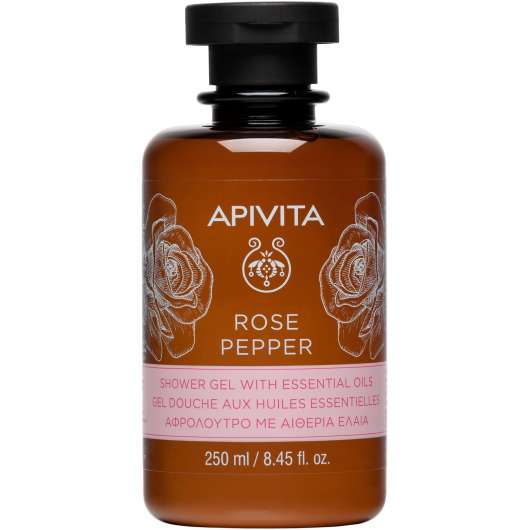 APIVITA Rose Pepper Shower Gel with Essential Oils  250 ml