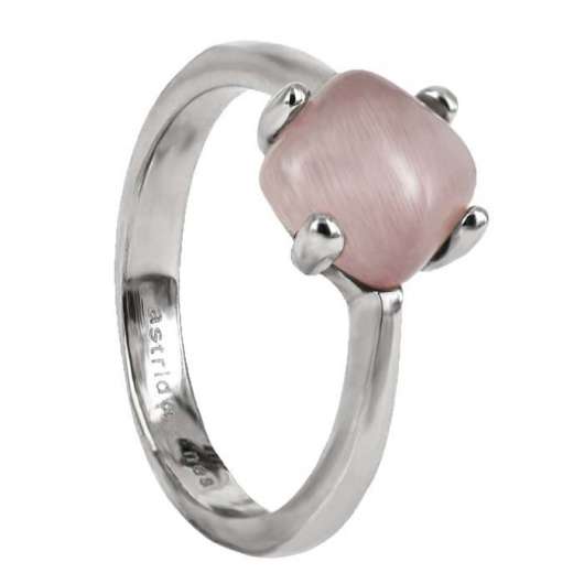 Astrid & agnes victoria stål/rosa ring