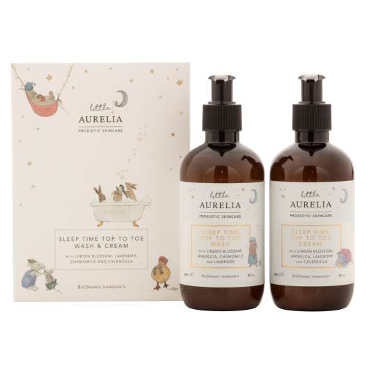 Aurelia Probiotic Skincare Sleep Time Top to Toe Wash and Cream Duo 24
