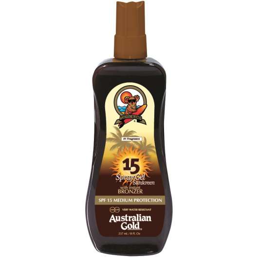 Australian Gold SPF 10 Spray Gel with Bronzer 237 ml