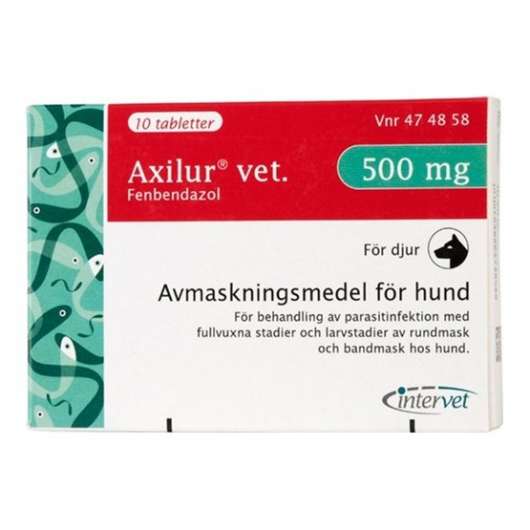 Axilur vet., tablett 500 mg 1 x 10 st