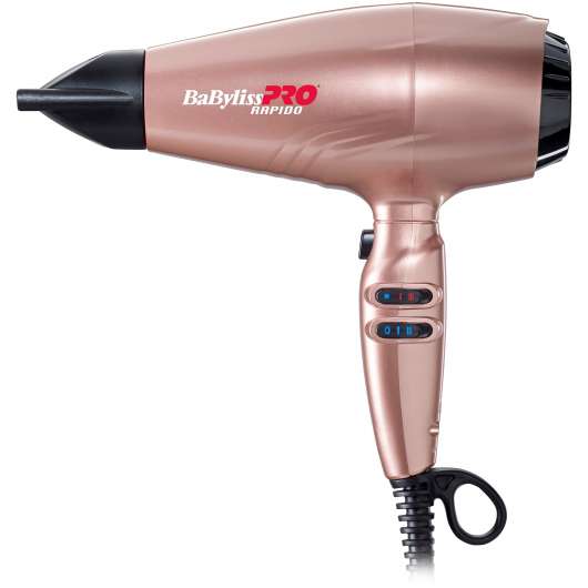BaByliss PRO Hairdryer Ultra Light Rapido Rose Gold 2200W Rose Gold