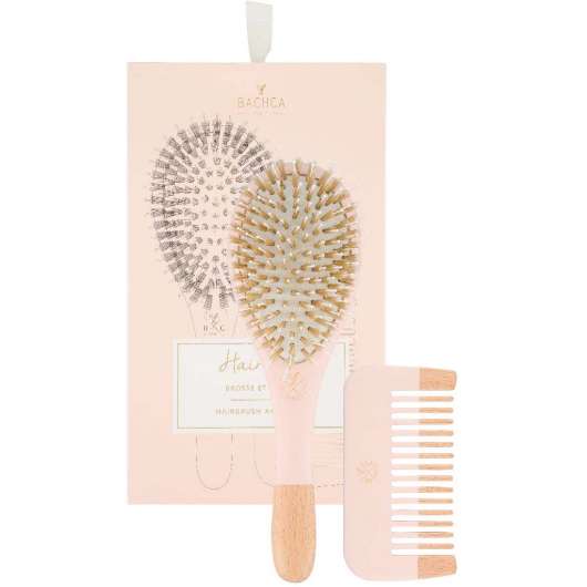 BACHCA Baby Kit Brush 100% boar small size + wooden comb