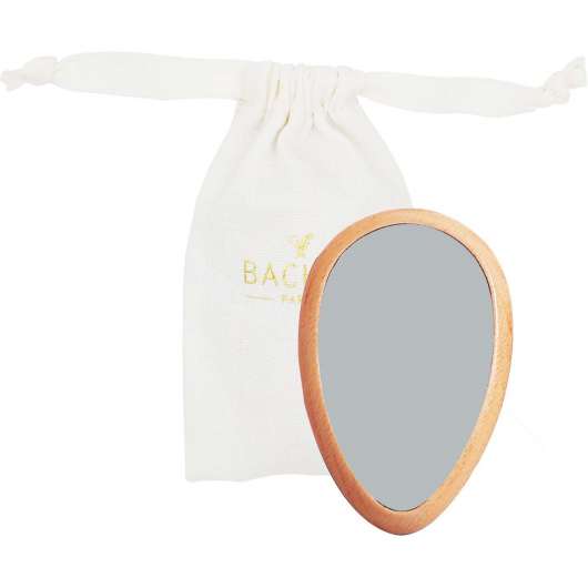 BACHCA Wooden Hand mirror + cotton pouch
