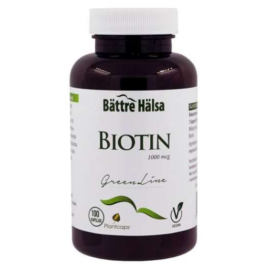 Bättre Hälsa Biotin Green Line 1000 mcg 100 kapslar