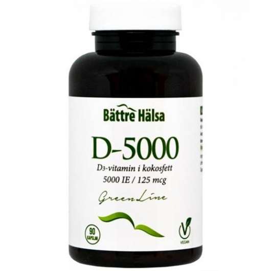 Bättre Hälsa D3-5000 Vegan Green Line 90 kapslar