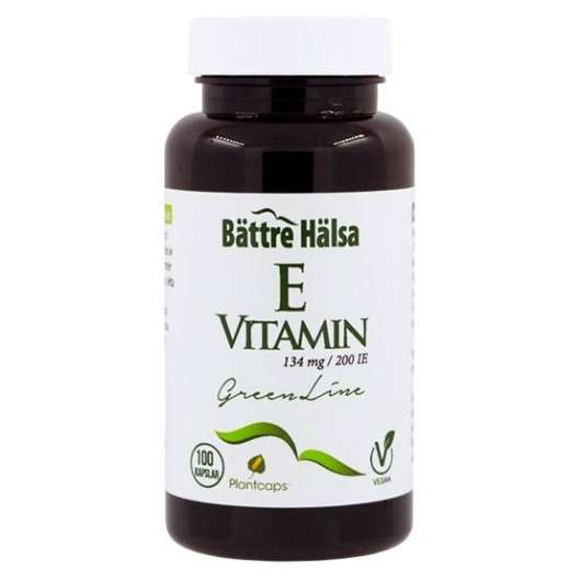 Bättre Hälsa E-Vitamin Green Line 134 mg/200 IE 100 kapslar