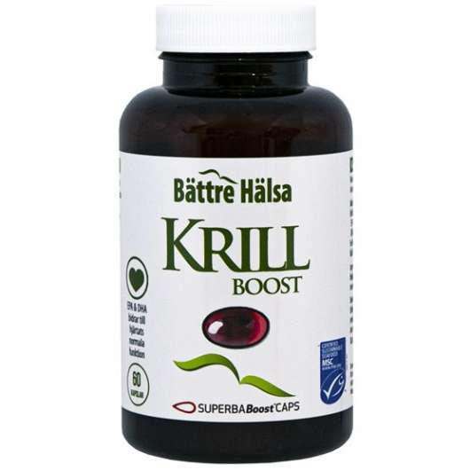 Bättre Hälsa Krillolja Omega-3 60 kapslar