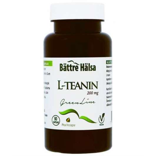 Bättre Hälsa L-Teanin Green Line 200 mg 60 kapslar