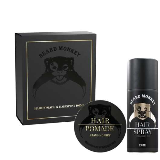 Beard Monkey Giftset Hair 2020 Pomade & Hairspray 100 ml