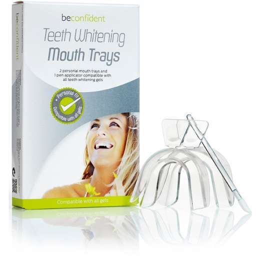 Beconfident Teeth Whitening Mouth Trays 2-pack with pen applicator