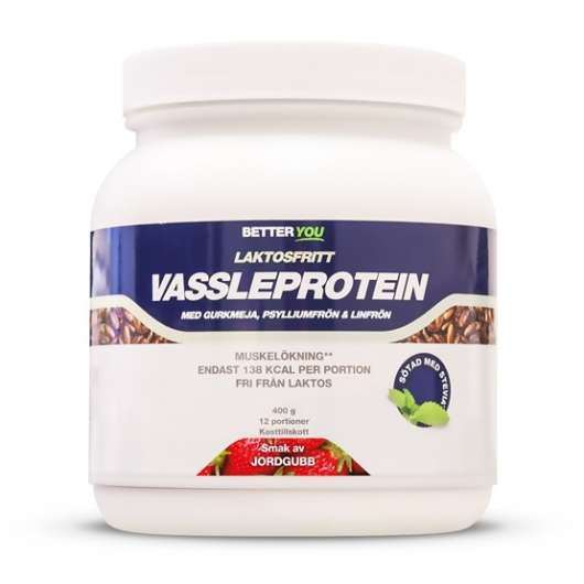 Better You Vassleprotein Laktosfritt 400g Jordgubb