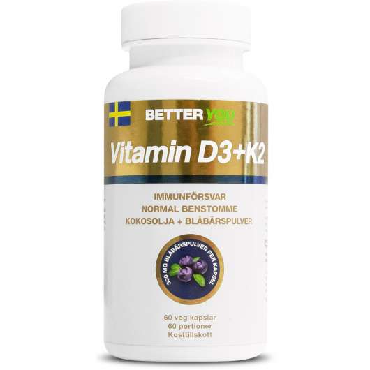 Better You Vitamin D3+K2 60 st