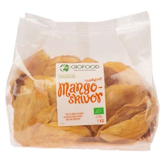 Biofood Mangoskivor torkade 1 kg