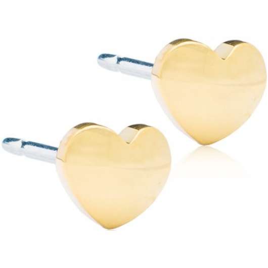 Blomdahl Golden Titanium Heart 8 mm