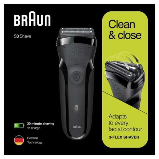 Braun Shaver Series 3 Black 300s