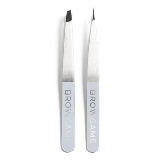 Browgame Cosmetics Duo Pack Tweezer Pointed + Slanted