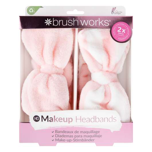 Brushworks Makeup Headbands 2 Pack