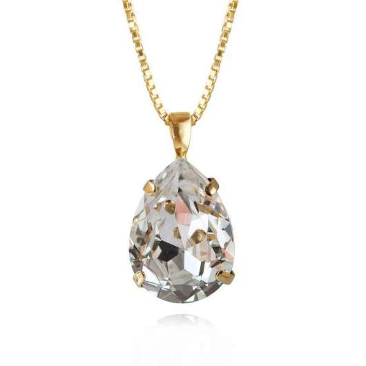 Caroline Svedbom Classic Drop Necklace Gold Crystal