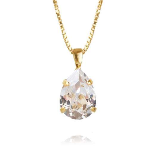 Caroline Svedbom Mini Drop Necklace Gold Crystal