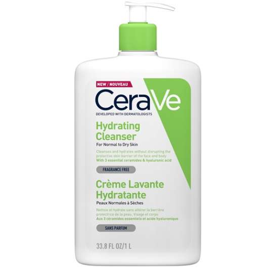 CeraVe Hydrating Cleanser med pump 1000 ml