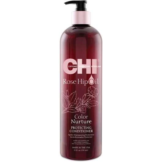 Chi rose hip color nature rosehip oil protecting conditioner 739 ml
