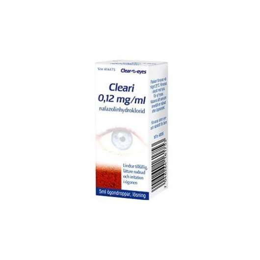Clear Eyes Cleari, ögondroppar, lösning 0,12 mg/ml 5 ml