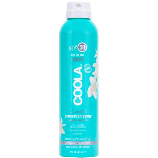 COOLA Sport Continuous Spray SPF 50 Unscented 236 ml