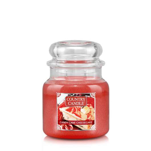 Country Candle Candy Cane Cheesecake 2 Wick Medium Jar 75 h