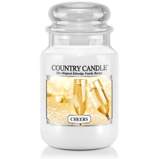 Country Candle Cheers Christmas Scent 2 Wick Large Jar 150 h
