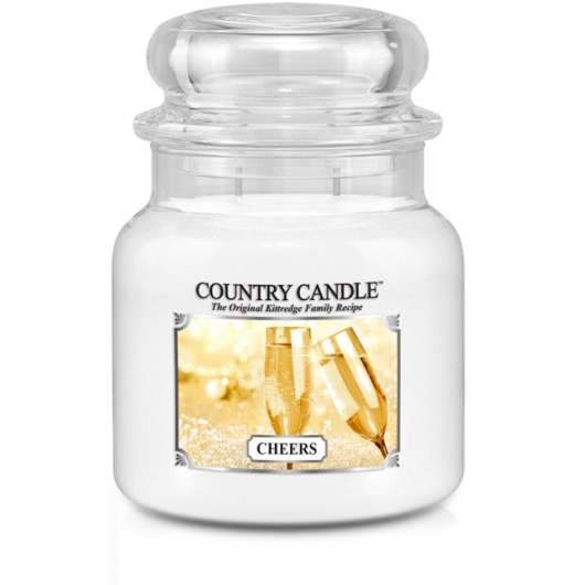 Country Candle Cheers Christmas Scent 2 Wick Medium Jar 75 h