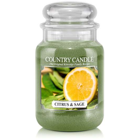 Country Candle Citrus & Sage 2 Wick Large Jar 150 h