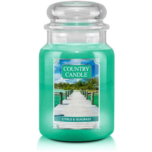 Country Candle Citrus & Seagrass 2 Wick L Jar