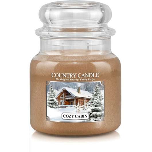 Country Candle Cozy Cabin Christmas Scent 2 Wick M Jar