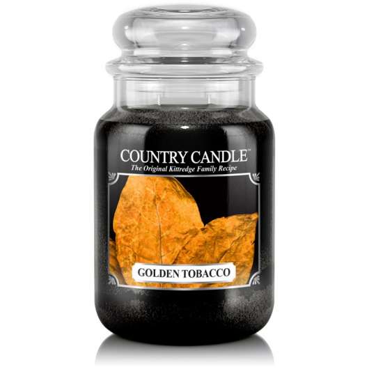 Country Candle Golden Tobacco 2 Wick Large Jar 150 h