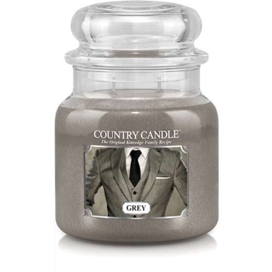 Country Candle Grey 2 Wick Medium Jar 75 h