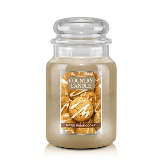 Country Candle Maple Sugar Cookie  2 Wick Large Jar 150 h