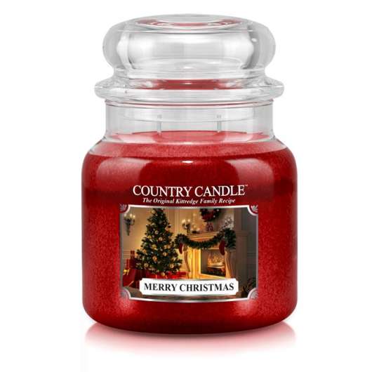 Country Candle Merry Christmas Christmas Scent 2 Wick Medium Jar 75 h