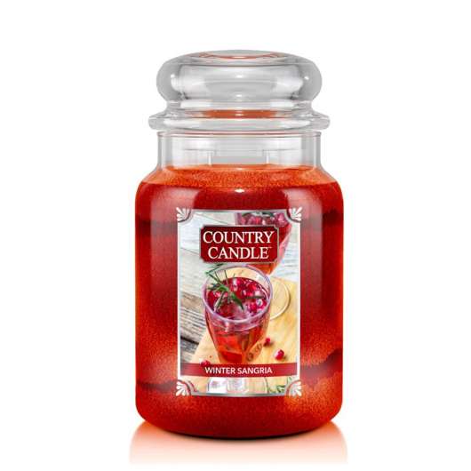 Country Candle Winter Sangria  2 Wick Large Jar 150 h